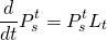 \[\frac{d}{{dt}}P_s^t = P_s^t{L_t}\]