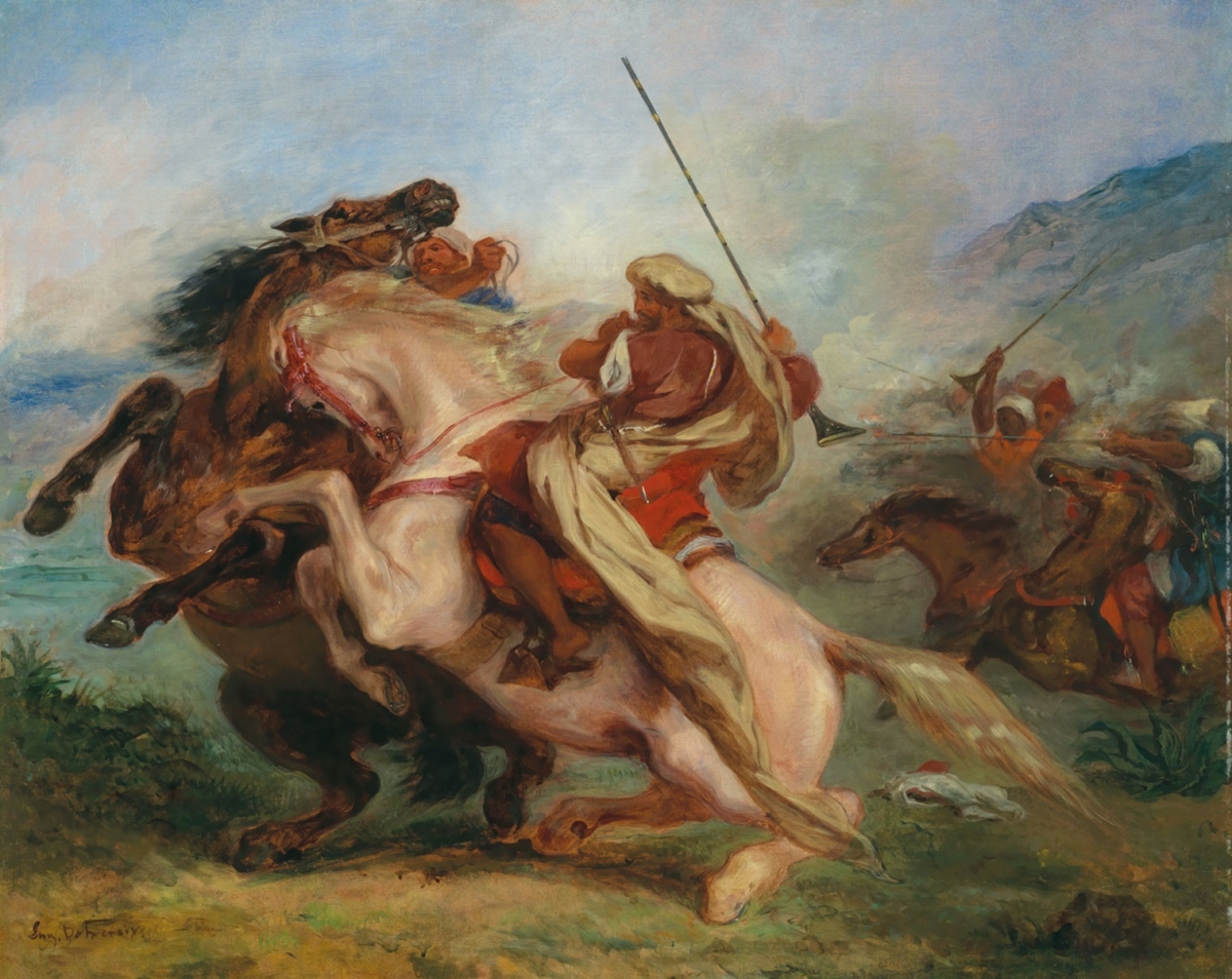 Eugène Delacroix, 'Collision of Arab Horsemen', The Metropolitan Museum of Art, Private collection